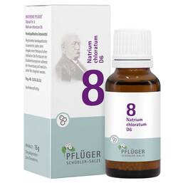 Abbildung: Biochemie Pflüger 8 Natrium chloratum D 6 Globuli 15 g, Globuli PZN 17278202