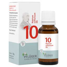 Abbildung: Biochemie Pflüger 10 Natrium sulfuricum D 6 Globuli 15 g, Globuli PZN 17278231