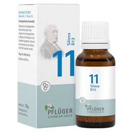 Abbildung: Biochemie Pflüger 11 Silicea D 12 Globuli Globuli, 15 g PZN 17278248