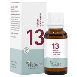 Abbildung: Biochemie Pflüger 13 Kalium arsenicosum D 12 Globuli 15 g, Globuli PZN 17278260