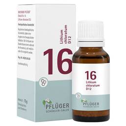 Abbildung: Biochemie Pflüger 16 Lithium chloratum D 12 Globuli 15 g, Globuli PZN 17278308