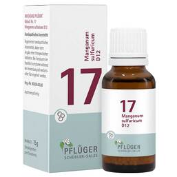 Abbildung: Biochemie Pflüger 17 Manganum sulfuricum D 12 Globuli 15 g, Globuli PZN 17278314