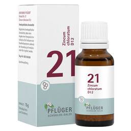 Abbildung: Biochemie Pflüger 21 Zincum chloratum D 12 Globuli 15 g, Globuli PZN 17278366
