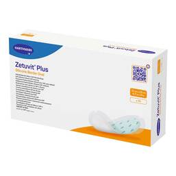 Abbildung: Zetuvit Plus Silicone Border oval 12x23 cm 10 St, Kompressen PZN 17278774
