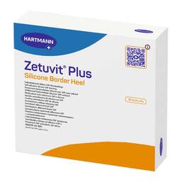 Abbildung: Zetuvit Plus Silicone Border Heel 25x25 cm 10 St, Kompressen PZN 17278780