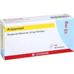 Abbildung: Aripiprazol-Glenmark 10 mg Tabletten 49 St, Tabletten PZN 17279058