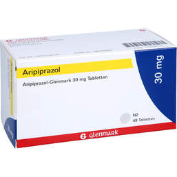 Abbildung: Aripiprazol-Glenmark 30 mg Tabletten 49 St, Tabletten PZN 17279101