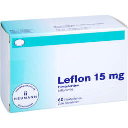 Abbildung: Leflon 15 mg Filmtabletten 60 St, Filmtabletten PZN 17281658