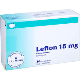 Abbildung: Leflon 15 mg Filmtabletten 30 St, Filmtabletten PZN 17281664