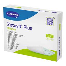 Abbildung: Zetuvit Plus Silicone steril 20x20 cm 10 St, Kompressen PZN 17282592 