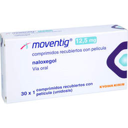 Abbildung: Moventig 12,5 mg Filmtabletten 30 St, Filmtabletten PZN 17283479