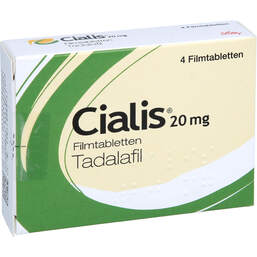 Abbildung: Cialis 20 mg Filmtabletten 4 St, Filmtabletten PZN 17286704