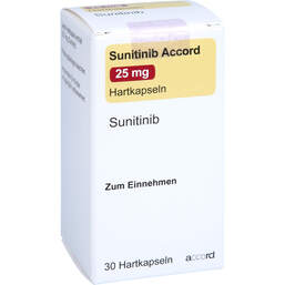 Abbildung: Sunitinib Accord 25 mg Hartkapseln 30 St, Hartkapseln PZN 17289921