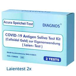Abbildung: ACURA Covid-19 Corona Antigen Spucktest Selbsttest Test, 1X2 St PZN 17296039