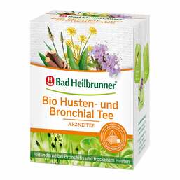 Abbildung: Bad Heilbrunner Bio Husten- und Bronchial Tee Pyr.B. 12X2.0 g, Filterbeutel PZN 17298417 