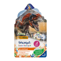Abbildung: Tetesept Kinder Badespaß Sprudelbad T-Rex World Salz, 40 g PZN 17305318