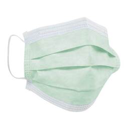 Abbildung: OP-Maske Mundschutz 3lagig mit Gummi grün 50 St PZN 17307470