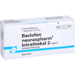 Abbildung: Baclofen neurax.Intrathek.2mg / ml Infusionsl.Ampulle 10mg 5 ml, Infusionslösung PZN 17308133