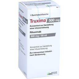 Abbildung: Truxima 500 mg Konzentrat zur Herstellung einer Infusionslösung 1 St, Infusionslösungskonzentrat PZN 17312666