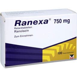 Abbildung: Ranexa 750 mg Retardtabletten 100 St, Retard-Tabletten PZN 17312838