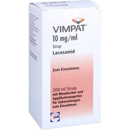 Abbildung: Vimpat 10 mg / ml Sirup 200 ml, Sirup PZN 17313192
