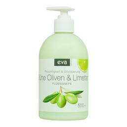 Abbildung: Eva Natura cremige Flüssigseife Oliven + Limetten 500 ml, Flüssigseife PZN 17368804