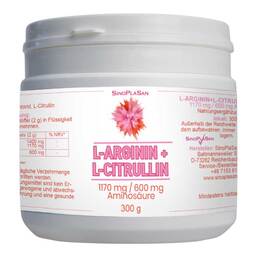 Abbildung: L-Arginin / L-Citrullin Aminosäure Pulver 300 g, Pulver PZN 17370758