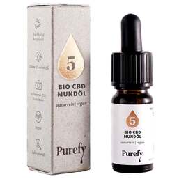 Abbildung: Bio Cbd Mundöl 5% Purefy Öl, 1X10 ml PZN 17374779