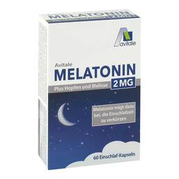 Abbildung: Melatonin 2 mg plus Hopfen und Melisse Kapseln 60 St, Kapseln PZN 17379831