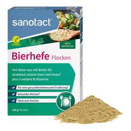 Abbildung: Bierhefe Flocken sanotact 100 g, Pulver PZN 17380314
