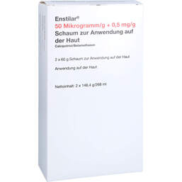 Abbildung: Enstilar 50 µg / g + 0,5 mg / g Schaum zur Anwendung auf der Haut 2X60 g, Schaum PZN 17383927
