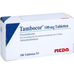 Abbildung: Tambocor 100 mg Tabletten 100 St, Tabletten PZN 17387581