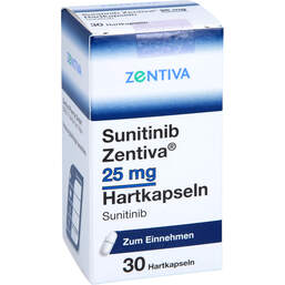 Abbildung: Sunitinib Zentiva 25 mg Hartkapseln 30 St, Hartkapseln PZN 17388149