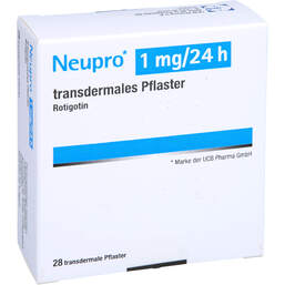 Abbildung: Neupro 1 mg / 24 h transdermale Pflaster 28 St, Pflaster transdermal PZN 17394776