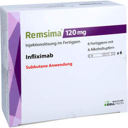 Abbildung: Remsima 120 mg Injektionslösung im Fertigpen 6 St, Injektionslösung PZN 17394894