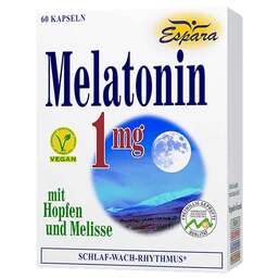 Abbildung: Melatonin 1 mg Kapseln Kapseln, 60 St PZN 17396203
