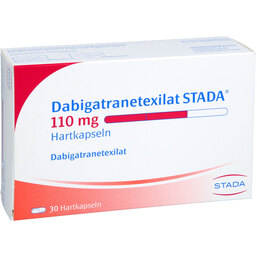 Abbildung: Dabigatranetexilat STADA 110 mg Hartkapseln 30 St, Hartkapseln PZN 17397119