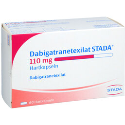 Abbildung: Dabigatranetexilat STADA 110 mg Hartkapseln 60 St, Hartkapseln PZN 17397125