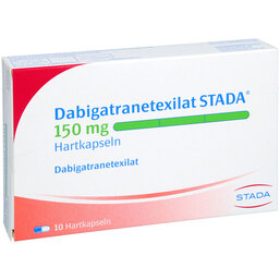 Abbildung: Dabigatranetexilat STADA 150 mg Hartkapseln 10 St, Hartkapseln PZN 17397177