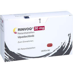 Abbildung: Rinvoq 30 mg Retardtabletten 90 St, Retard-Tabletten PZN 17397705
