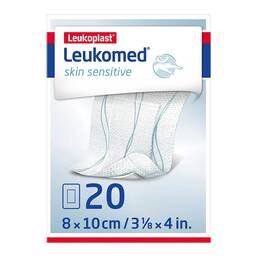 Abbildung: Leukomed® skin sensitive 8x10 cm Pflaster, 20 St PZN 17410920