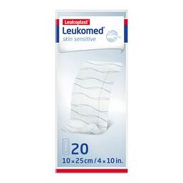 Abbildung: Leukomed® skin sensitive 10x25 cm 20 St, Pflaster PZN 17410972