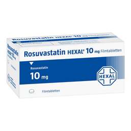 Abbildung: Rosuvastatin Hexal 10 mg Filmtabletten 30 St, Filmtabletten PZN 17411457