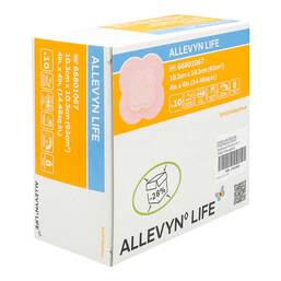 Abbildung: Allevyn Life 10,3x10,3 cm Silikonschaumverband 10 St, Verband PZN 17413953