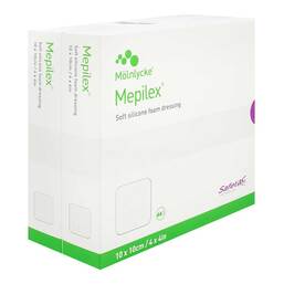 Abbildung: Mepilex 10x10 cm Schaumverband 10 St, Verband PZN 17414243