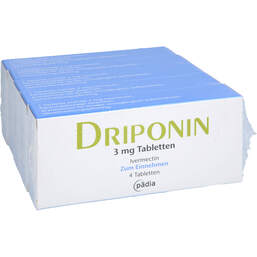 Abbildung: Driponin 3 mg Tabletten 5X4 St, Tabletten PZN 17416319