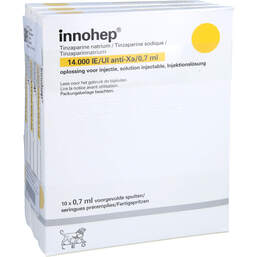 Abbildung: Innohep 14.000 Anti-Xa I.E. / 0,7ml Injektionslösung i.e.FS 30X0.7 ml, Injektionslösung in einer Fertigspritze PZN 17416673