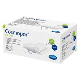 Abbildung: Cosmopor® silicone Wundverband 5x7,2 cm 50 St, Verband PZN 17417684