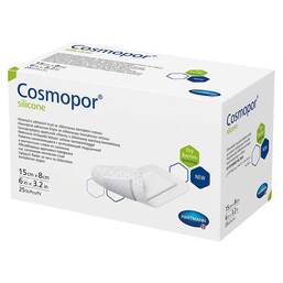 Abbildung: Cosmopor® silicone Wundverband 8x15 cm Verband, 25 St PZN 17417721