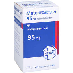 Abbildung: Metohexal Succ 95 mg Retardtabletten Dose 100 St, Retard-Tabletten PZN 17420829